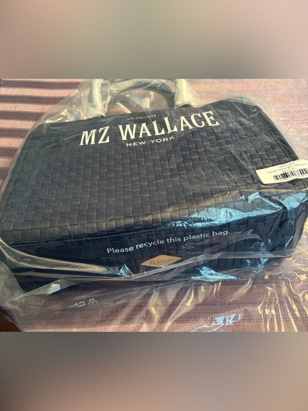 NWT MZ Wallace Medium Woven Box Tote